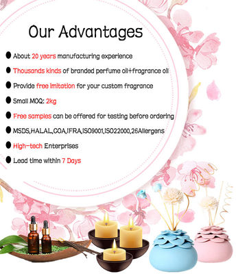 Long Lasting Scent Candle Perfume Essential Oil Original Perfume Fragrance Wholesale for Candle Making Bulk Aroma Candle Oil