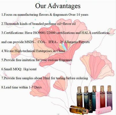 Chinese Famous Flavor Scent  Perfume Luxury Fragrance Fragrance Oils For Branded Perfume